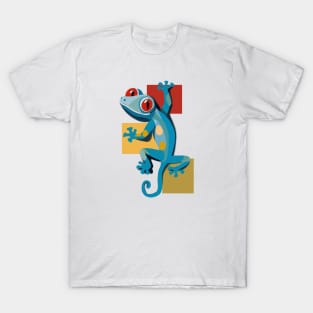 Cute Blue Gecko T-Shirt